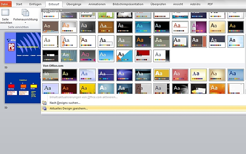 powerpoint 2010 designs
