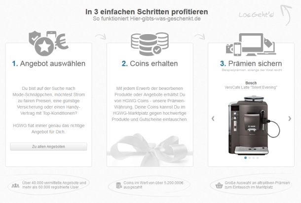 Das Prinzip sieht einfach aus, Kunden sind aber über die faktische Abwertung der zum Erwerb von Prämien notwendigen Coins empört (Screenshot: ITespresso).
