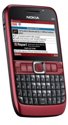 Top-Smartphone anno 2009: Das Nokia E63 mit Tastatur. (Bild: Nokia)