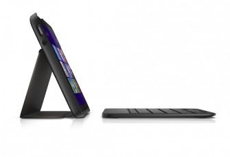 Andockbare Tastatur und Klappständer bilden das typische Zubehör der Tablet-PCs (Bild: Dell).