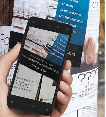 Amazon Fire Phone Firefly-Funktion (Bild: Amazon)