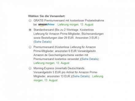 Amazon_Versandoptionen