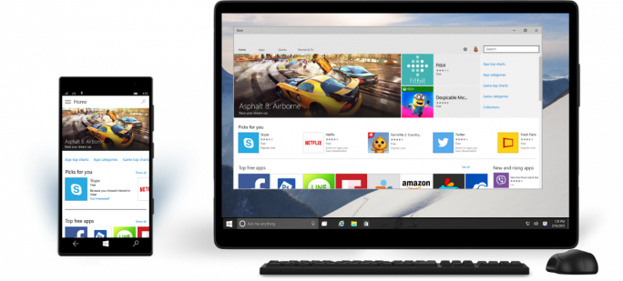 Eine wesentliche Neuerung von Windows 10 ist das Konzept der Universal App (Bild: Microsoft).