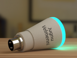 Die LED-Lampe sorgt für Beleuchtung und drahtlose Datenübertragung (Bild: Velmenni).