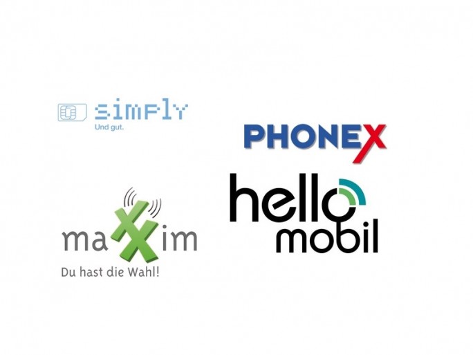 Logos Simply, Maxxim, Phonex, HelloMobil
