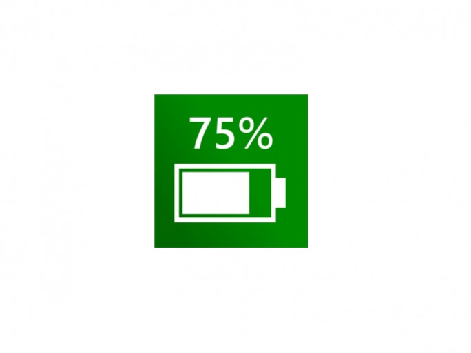 Akkustand (Bild: Microsoft)
