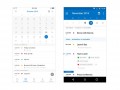 Outlook für iOS (links) und Android (rechts) informiert künftig mit Markierungen darüber, welche Personen einen Termin zu- oder abgesagt haben (Bild: Microsoft).