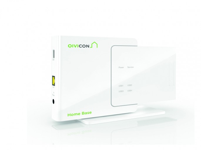 Bald wohl nicht mehr die einzige Möglichkeit, sein Smart Home auf Basis der Qivicon-Platztform zu steuern: die Qivicon Home Base (Bild: Deutsche Telekom).